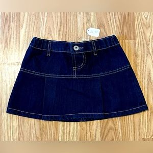 Toddler Pleated Jean Skirt - Size XL - New w/ Tags